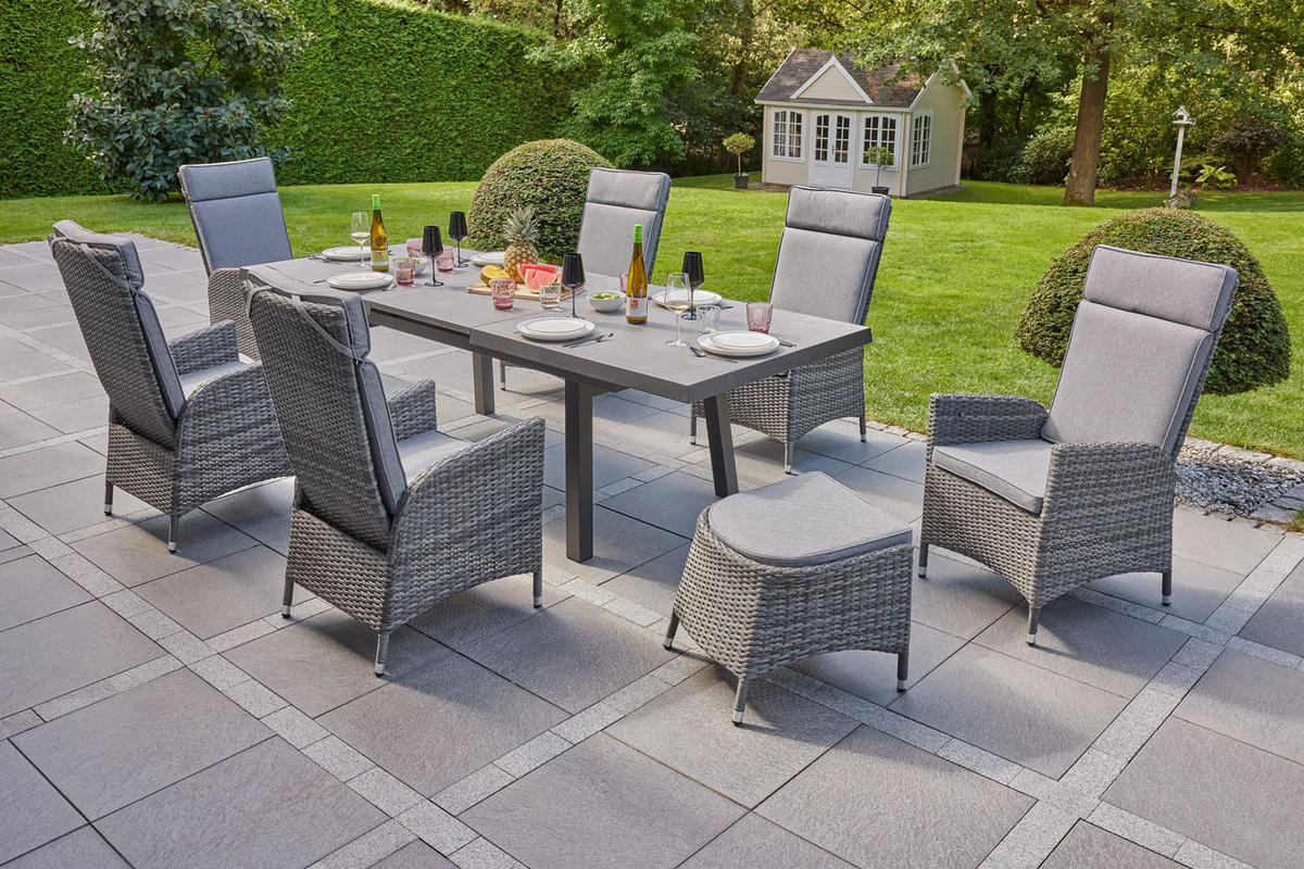 GARTENSTUHL Trenton 68x60x109 cm, Kunststoff, Anthrazit - Anthrazit, Kunststoff (68/109/60cm) - dasmöbelwerk