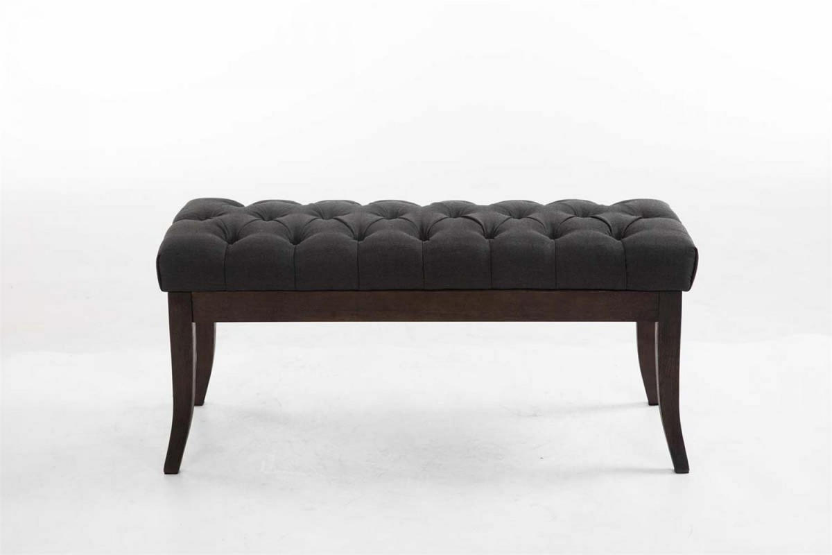SITZBANK 100/38 cm Stoff Dunkelgrau - Dunkelgrau, Holz/Textil (100/46/38cm) - CLP