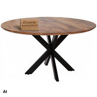 ESSTISCH rund Avola 110 cm - Naturfarben, Holz (110/110/76cm) - Mr. Deko