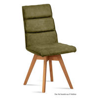 ESSZIMMERSTUHL drehbar (8er-Set) Doris 47x92x60 Eiche geölt/Olivgrün - Eichefarben/Olivgrün, Kunststoff (60/92/47cm) - 58aufmkessel