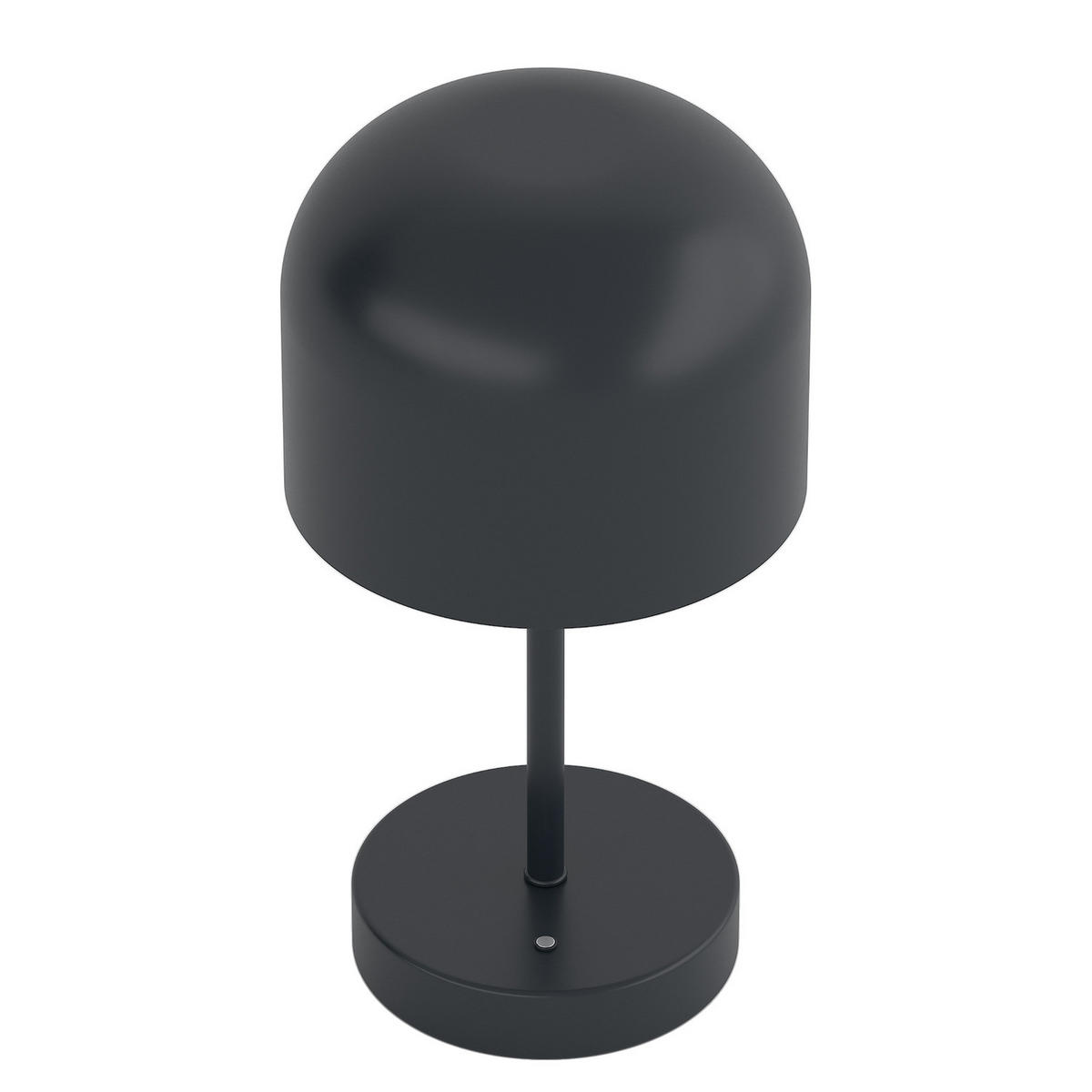 AKKU-TISCHLEUCHTE - Eisen / Kunststoff - Dimmbar - Schwarz, Metall (13/13/25cm) - home24