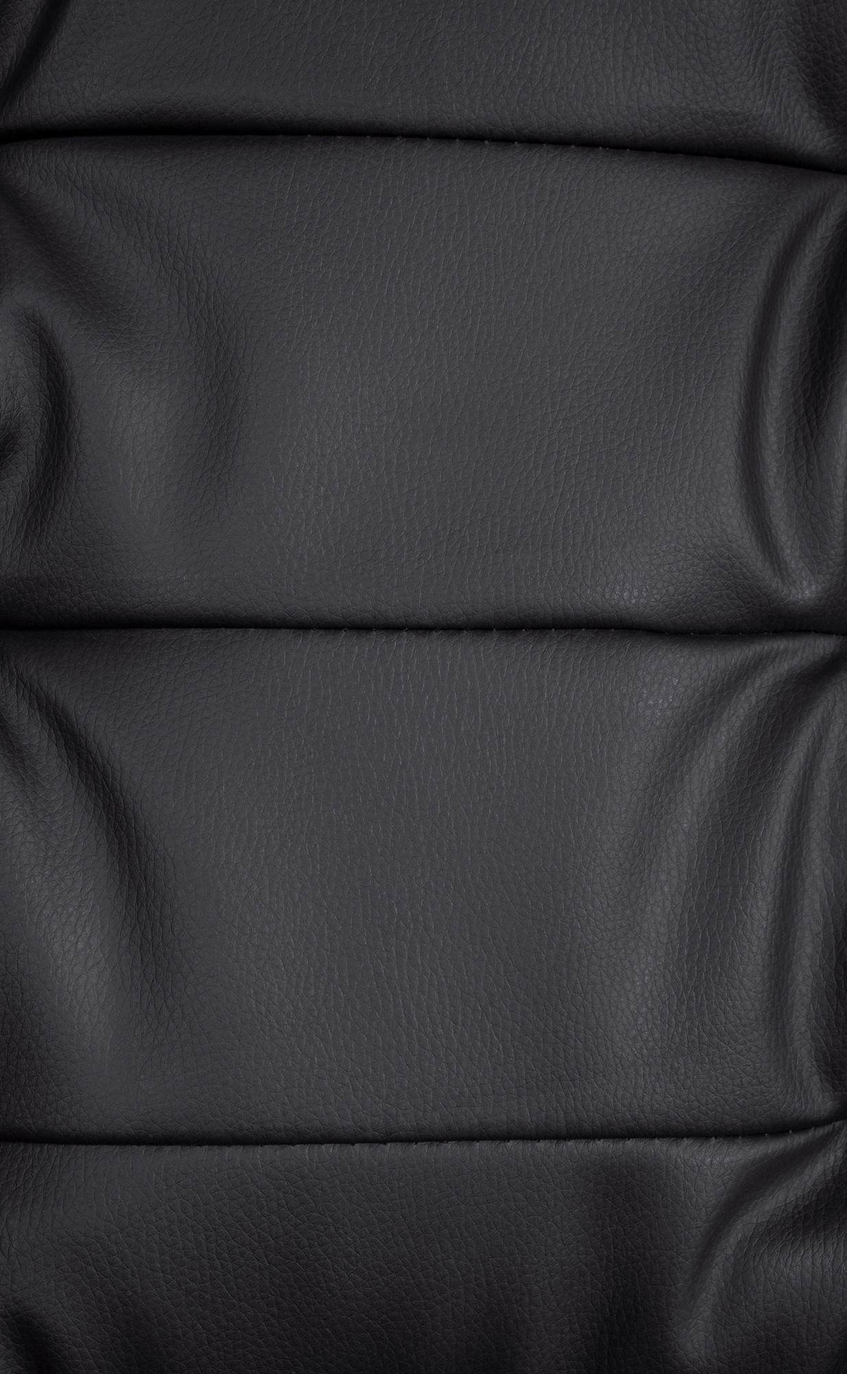 CHEFSESSEL Lederlook Schwarz - Chromfarben/Schwarz, Textil/Metall (67/115/68cm) - CLP