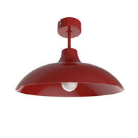 DECKENLEUCHTE - Rot, Metall (40/40/23cm) - Lumicom