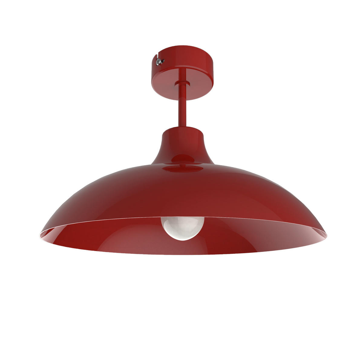 DECKENLEUCHTE - Rot, Metall (40/40/23cm) - Lumicom