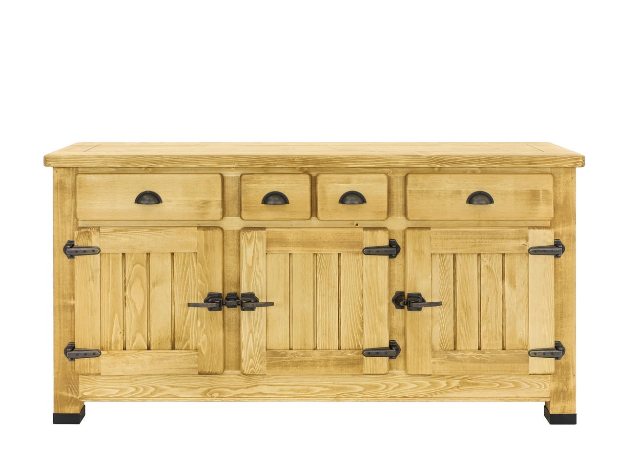 SIDEBOARD aus Massivholz VINTAGE - Honig, Holz (167/86/48cm) - Seart