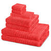 FROTTIERSET Carre 8-teilig - Rot, Textil (50/100cm) - Ross
