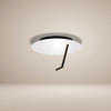 LED-WAND-/DECKENLAMPE Hook Weiß Ø 30cm - Weiß, Metall (30/30/25cm) - s.luce