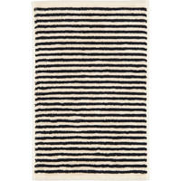 GÄSTETUCH NATURAL STREIFEN 6216 NATUR-SCHWARZ - 39 - Schwarz, Textil (30/50cm) - Cawoe