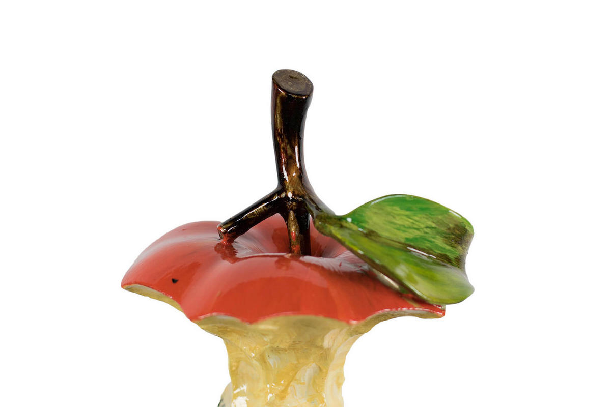 SKULPTUR Gold 15/30 cm - Rot/Goldfarben, Stein (1.9/30/15cm) - KUNSTLOFT