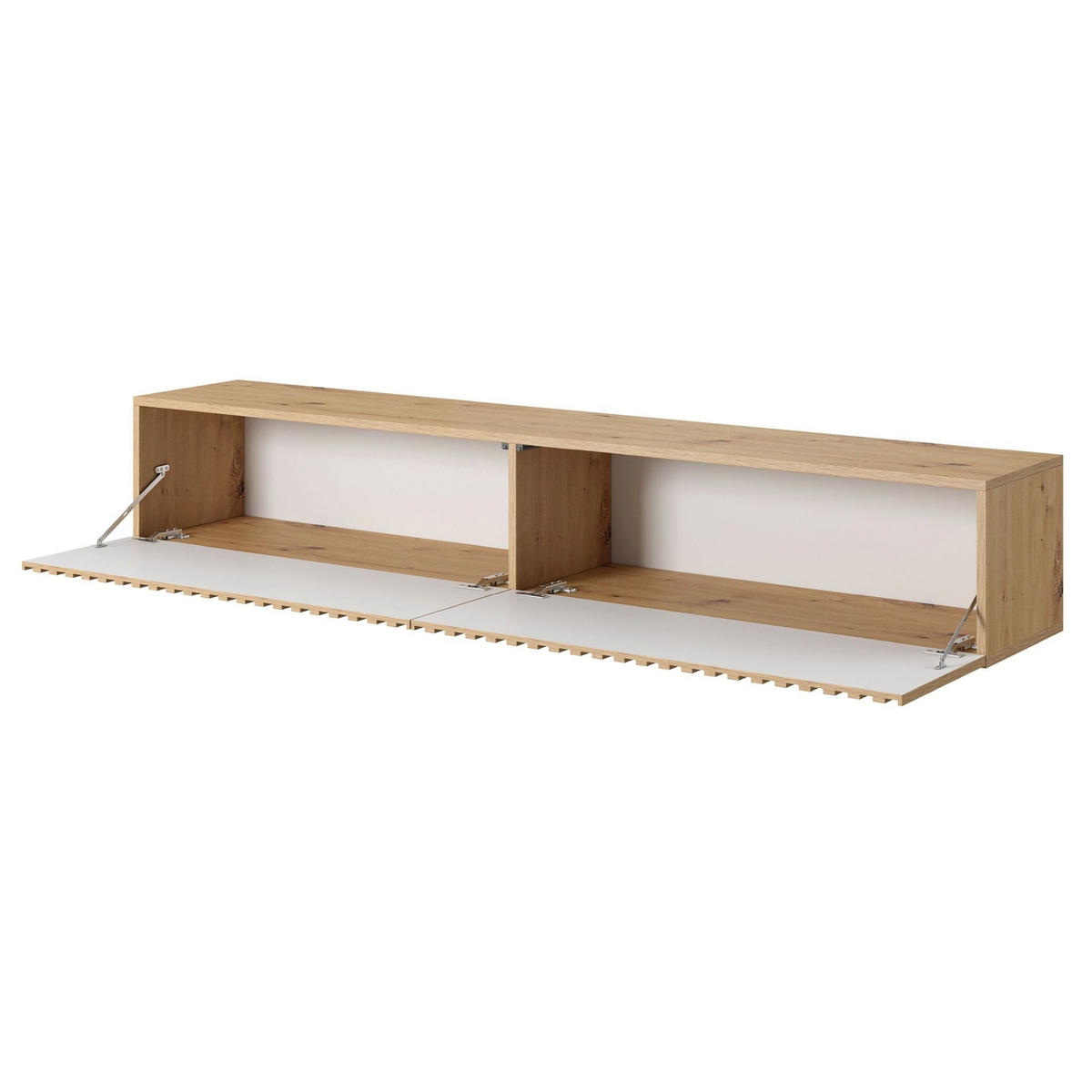 TV stolík Telire dub / čierny 175/30/32 cm - čierna/dub artisan, kompozitné drevo (175/30/31.6cm) - Selsey