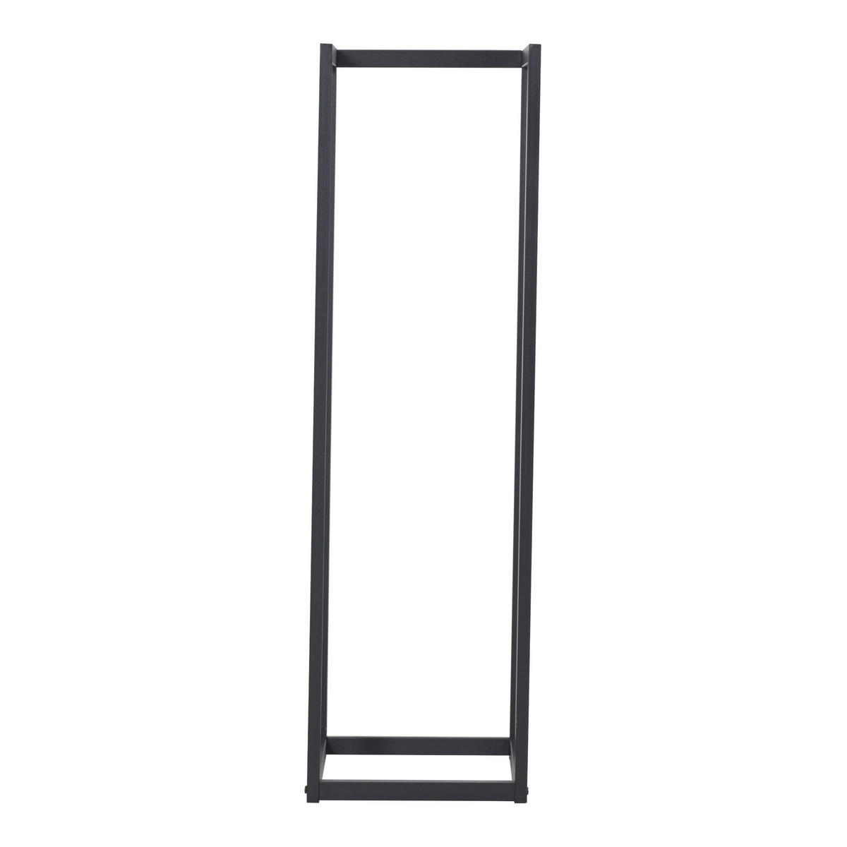 KAMINHOLZREGAL Tanum - Schwarz, Metall (35/120/35cm) - [en.casa]