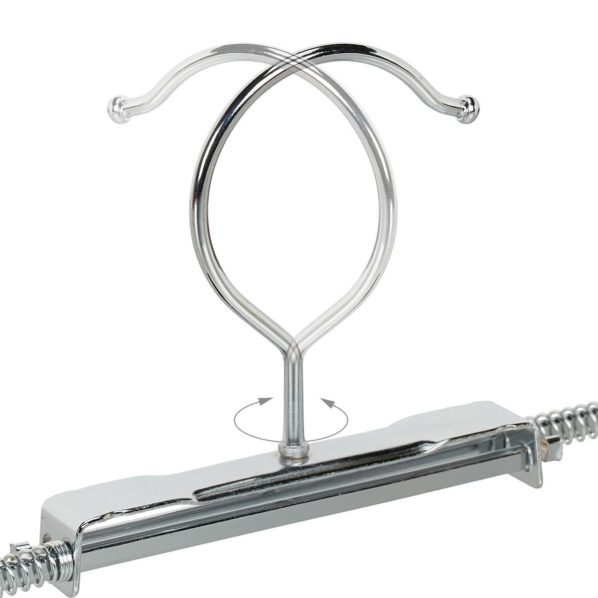 10XSPONKA za hlače - srebrne barve, kovina/umetna masa (50/11/1.2cm) - Relaxdays