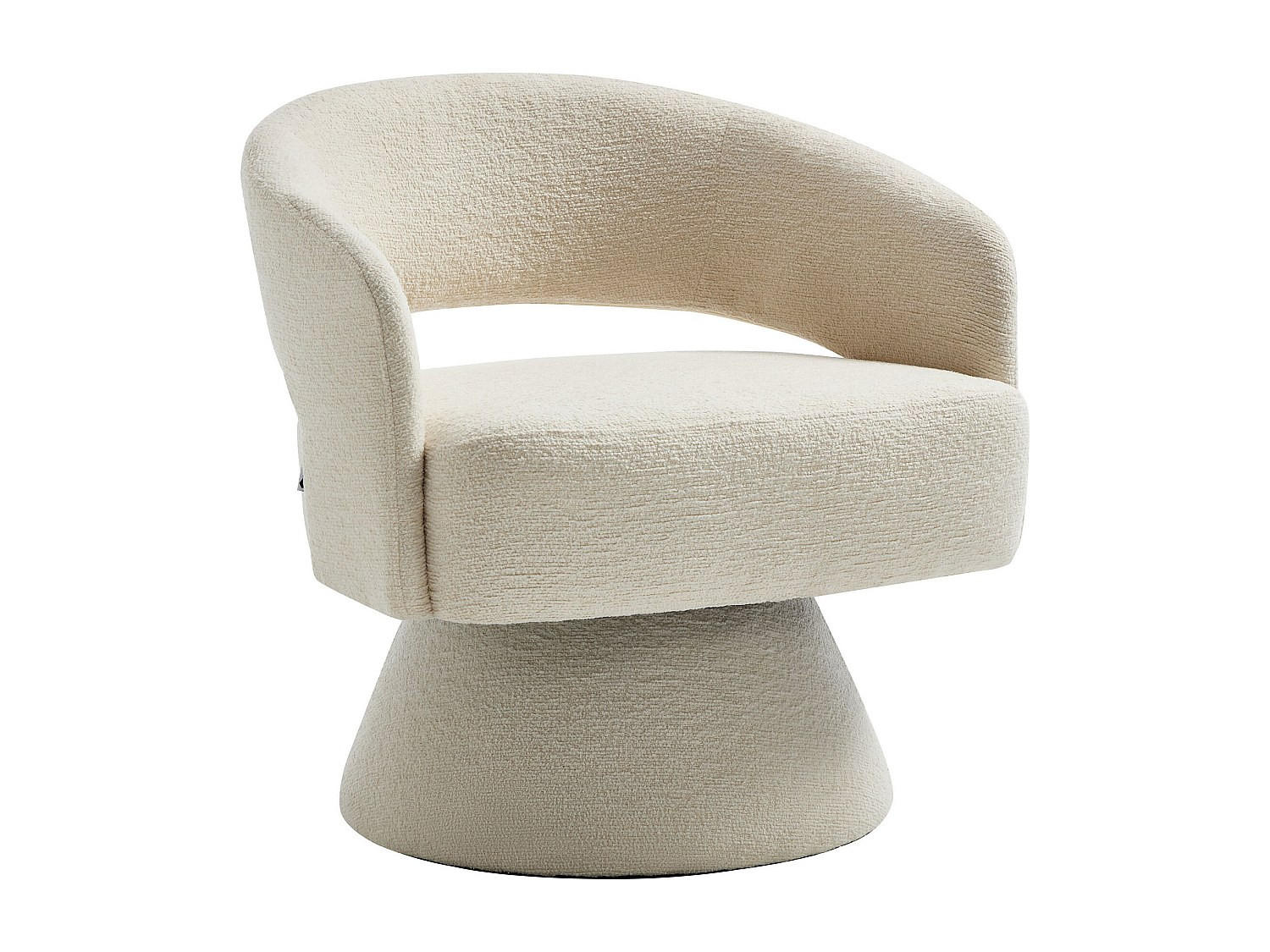 SESSEL mit gerader Rückenlehne - 1 -Sitzer - Polyester - beige - FEDOTE - Beige, Textil (71/72/68cm) - Vente-Unique