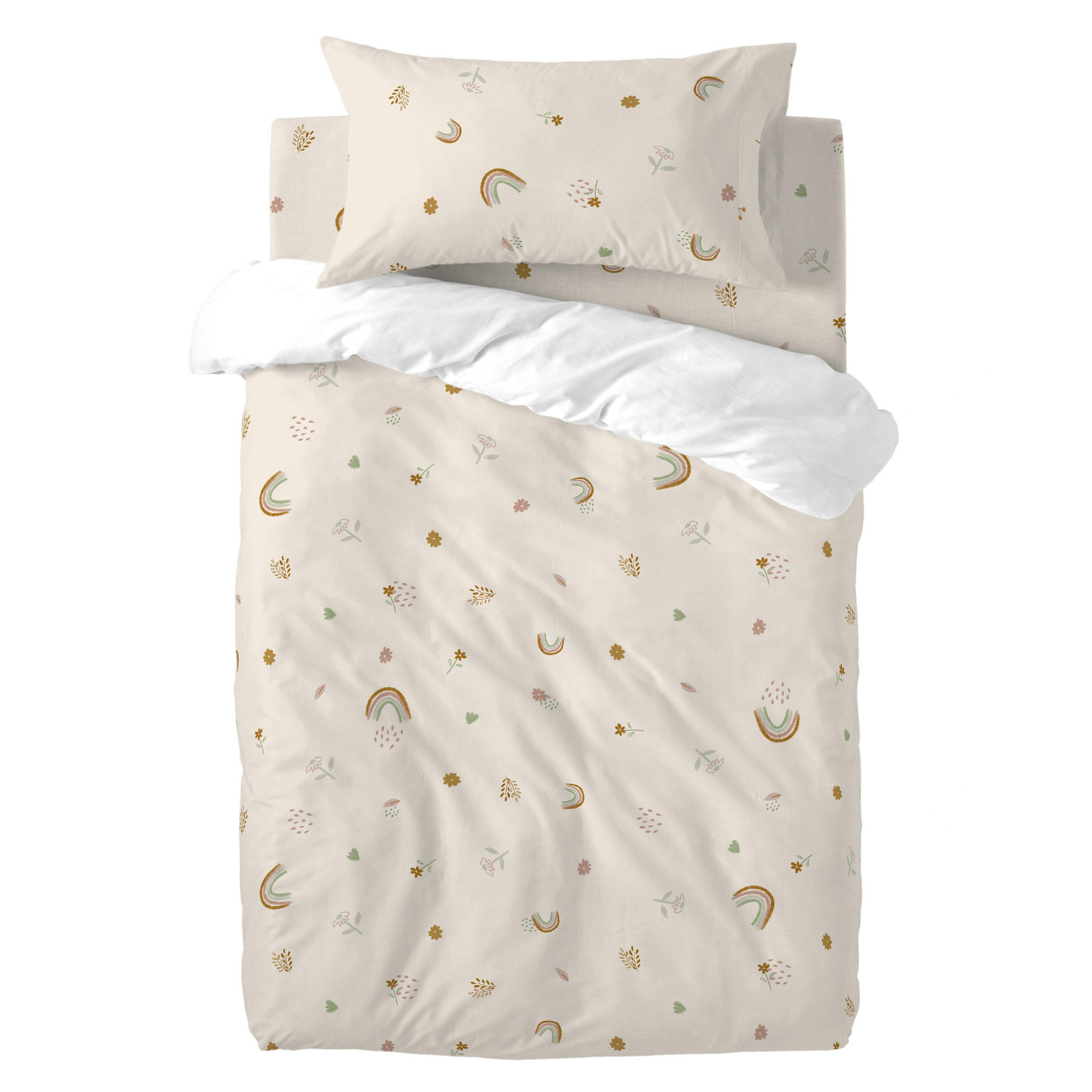BETTBEZUG 2er-Set teiliges iris 100x120 cm (kinderbett) mehrfarbig - Multicolor, Textil (100/120cm) - Happy Friday