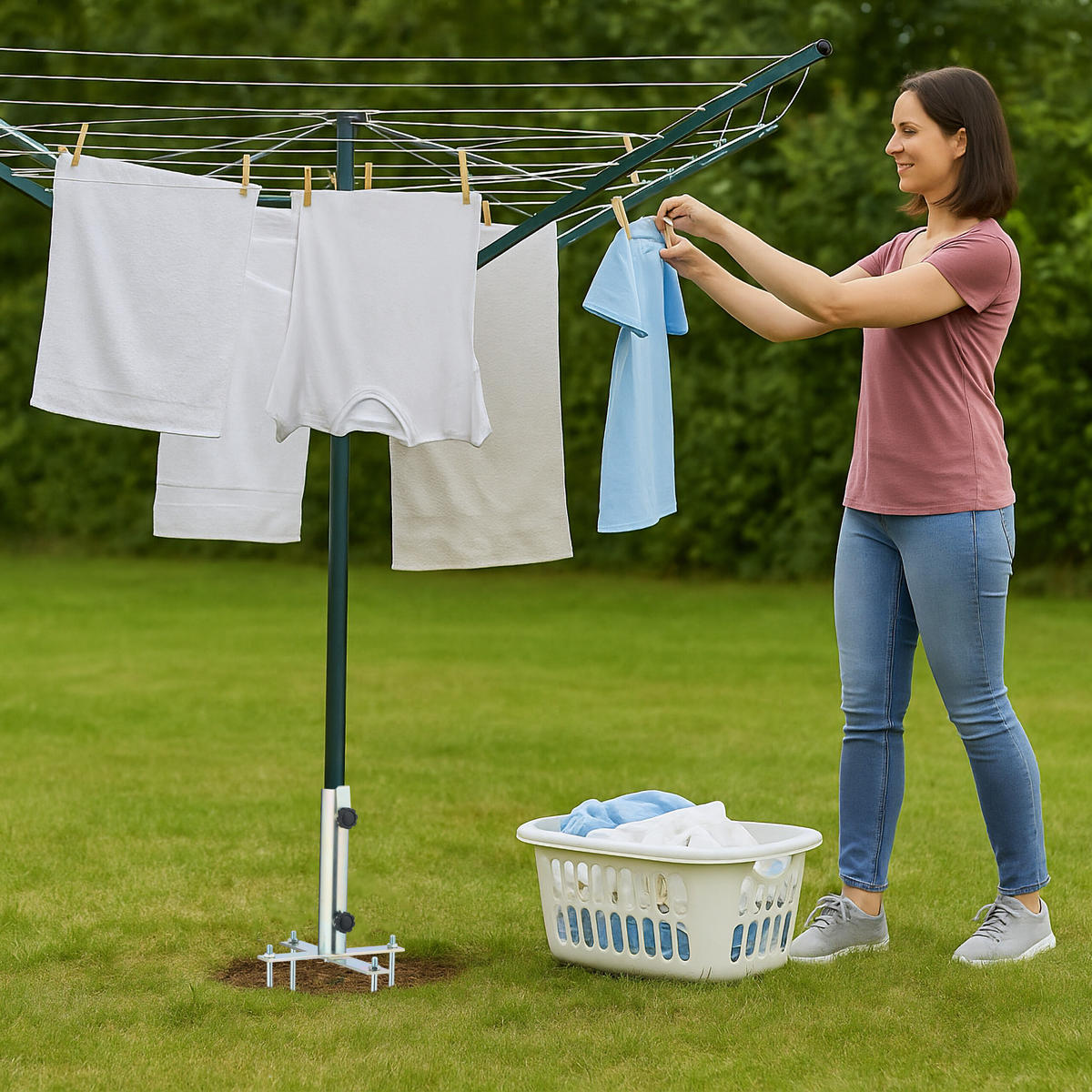 RASENDORN - Silberfarben, Metall (30/27/25cm) - Relaxdays
