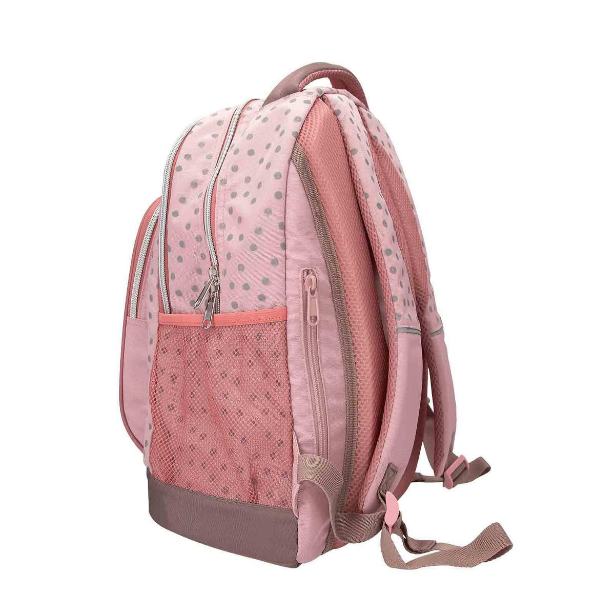 SCHULRUCKSACK DOTS TOPModel rosa 19 x 30 x 40 cm - Rosa, Textil (30/19cm) - Depesche Germany