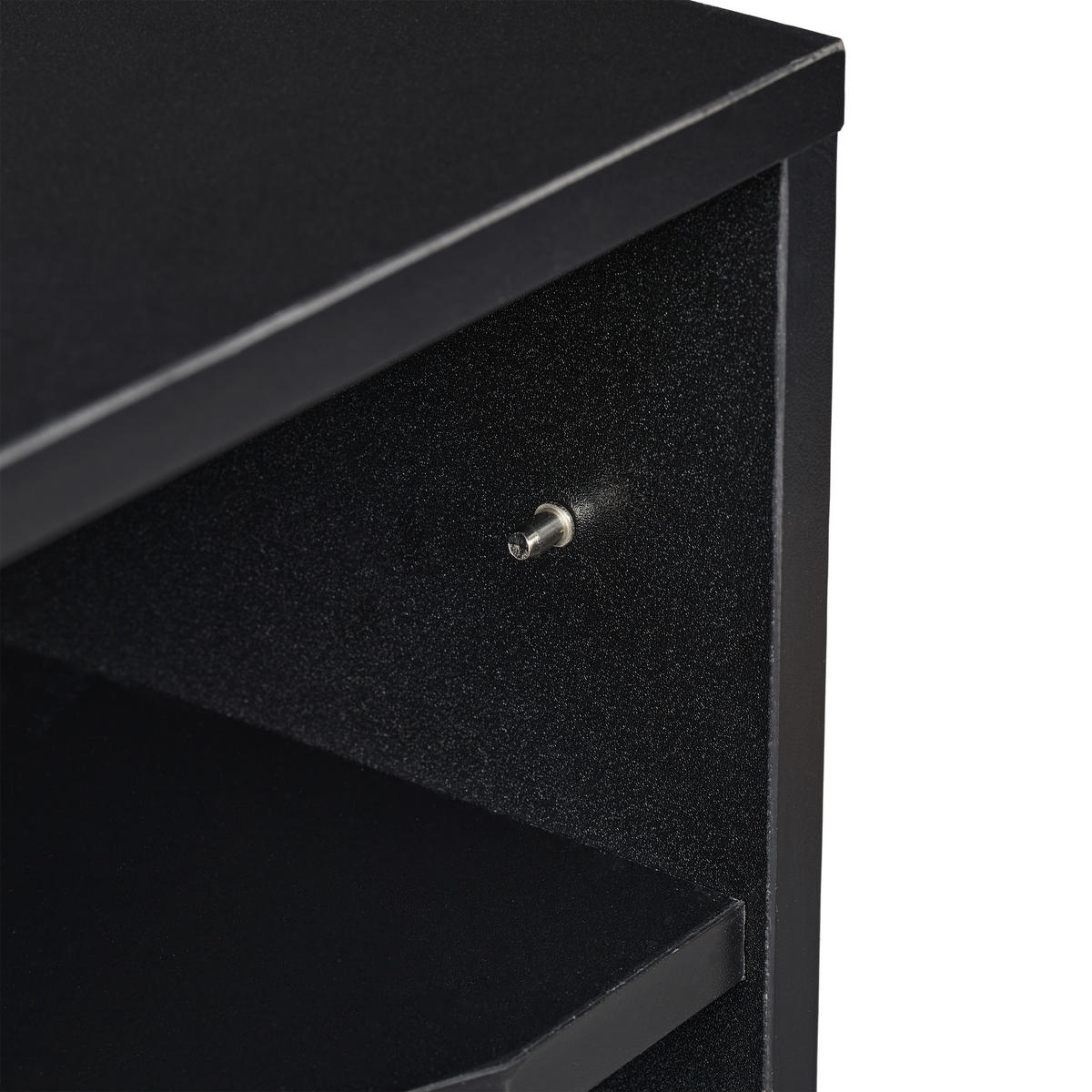 UKLADANIE dokumentov - čierna, kompozitné drevo (35.5/28/25cm) - Relaxdays