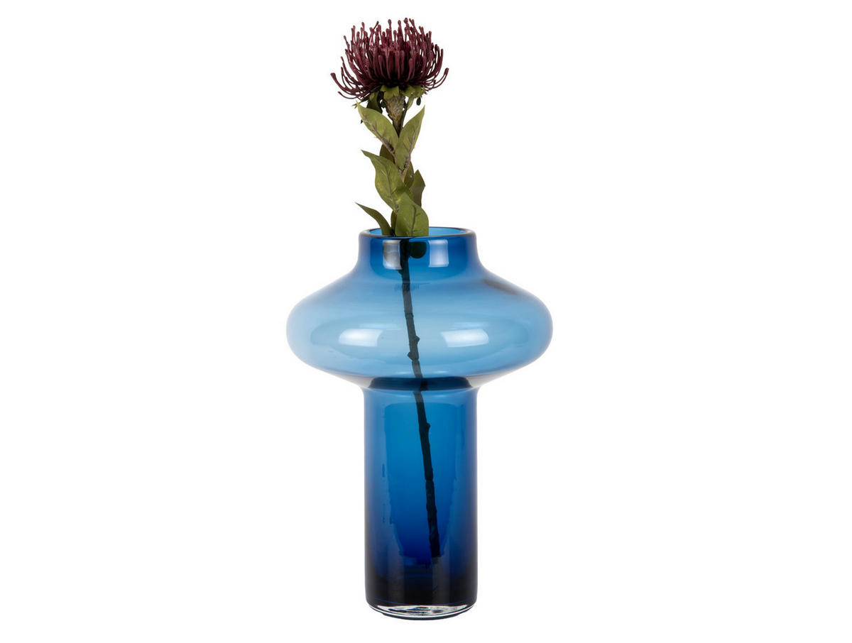 VASE Asombroso Blau 20/20/37 cm - Blau, Glas (37cm) - Present Time