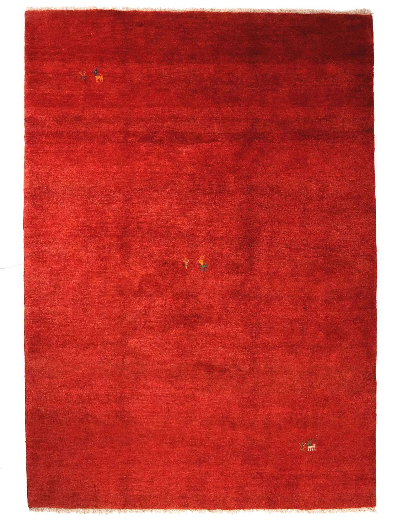 TEPPICH Gabbeh Rot 249/177 cm Schurwolle - Rot, Textil (177/249cm) - Looma