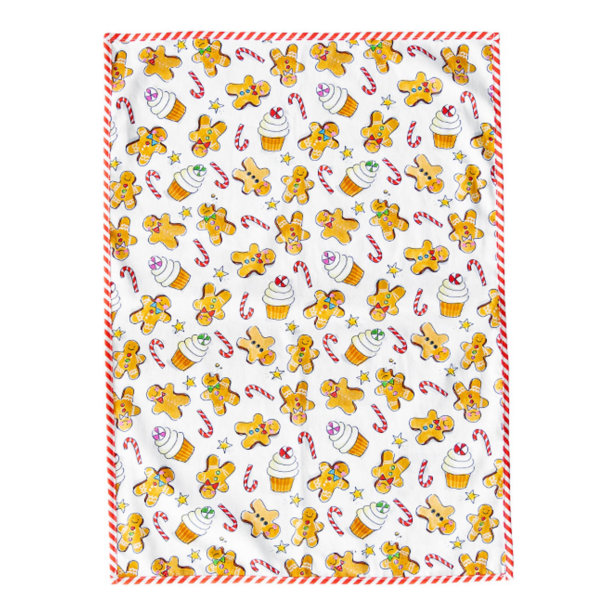 GESCHIRRTUCH Lebkuchen Cupcakes in Bunt - 50 x 70cm - Multicolor, Papier (0.2/5cm) - Blond Amsterdam