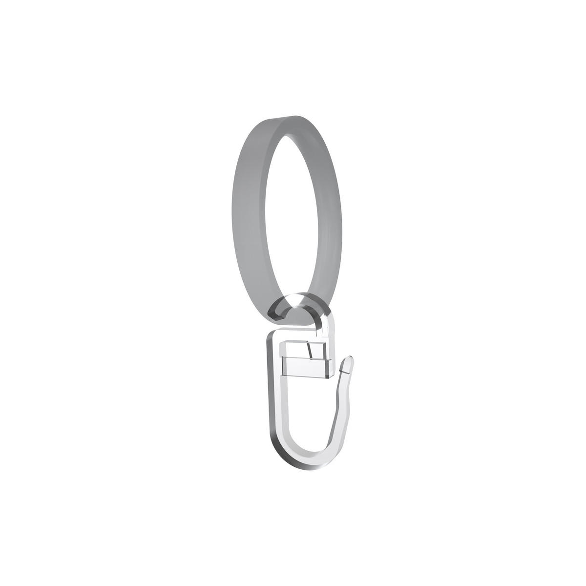 FALTENHAKEN/ÜBERKLIPSHAKEN MIT FALTENLEGEHAKEN Flachöse, Glasklar, Packung 10 Stück - Transparent, Kunststoff (1.2/2.9/1cm) - INTERDECO
