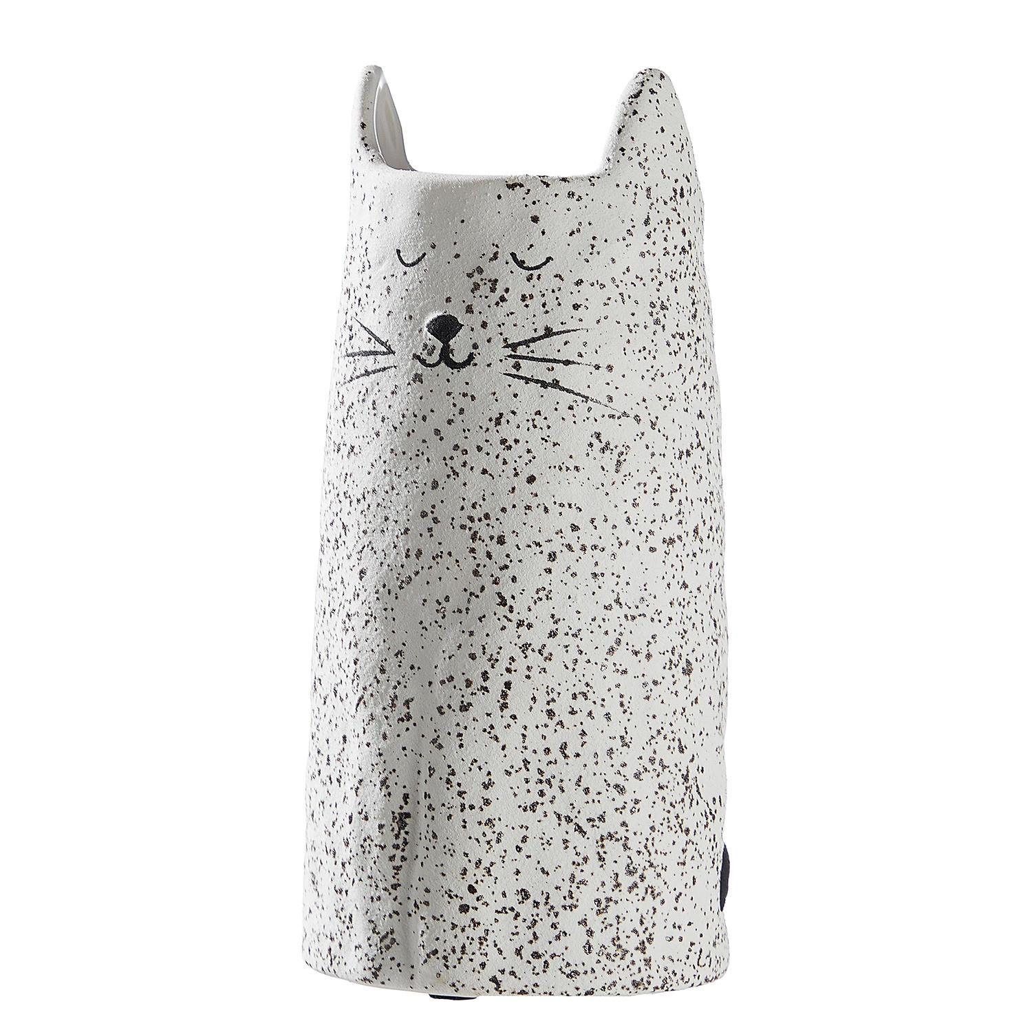 VASE Gato Katze 26 cm - Weiß, Keramik (20cm) - Butlers