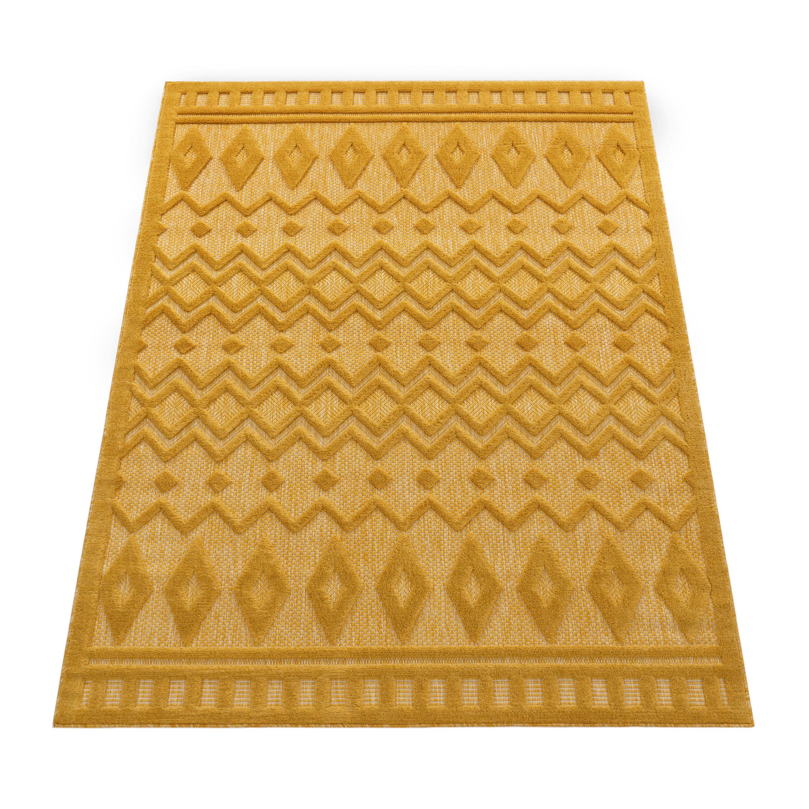 OUTDOORTEPPICH 80/150 cm Livorno 671 - Gelb, Textil (80/150cm) - Paco Home