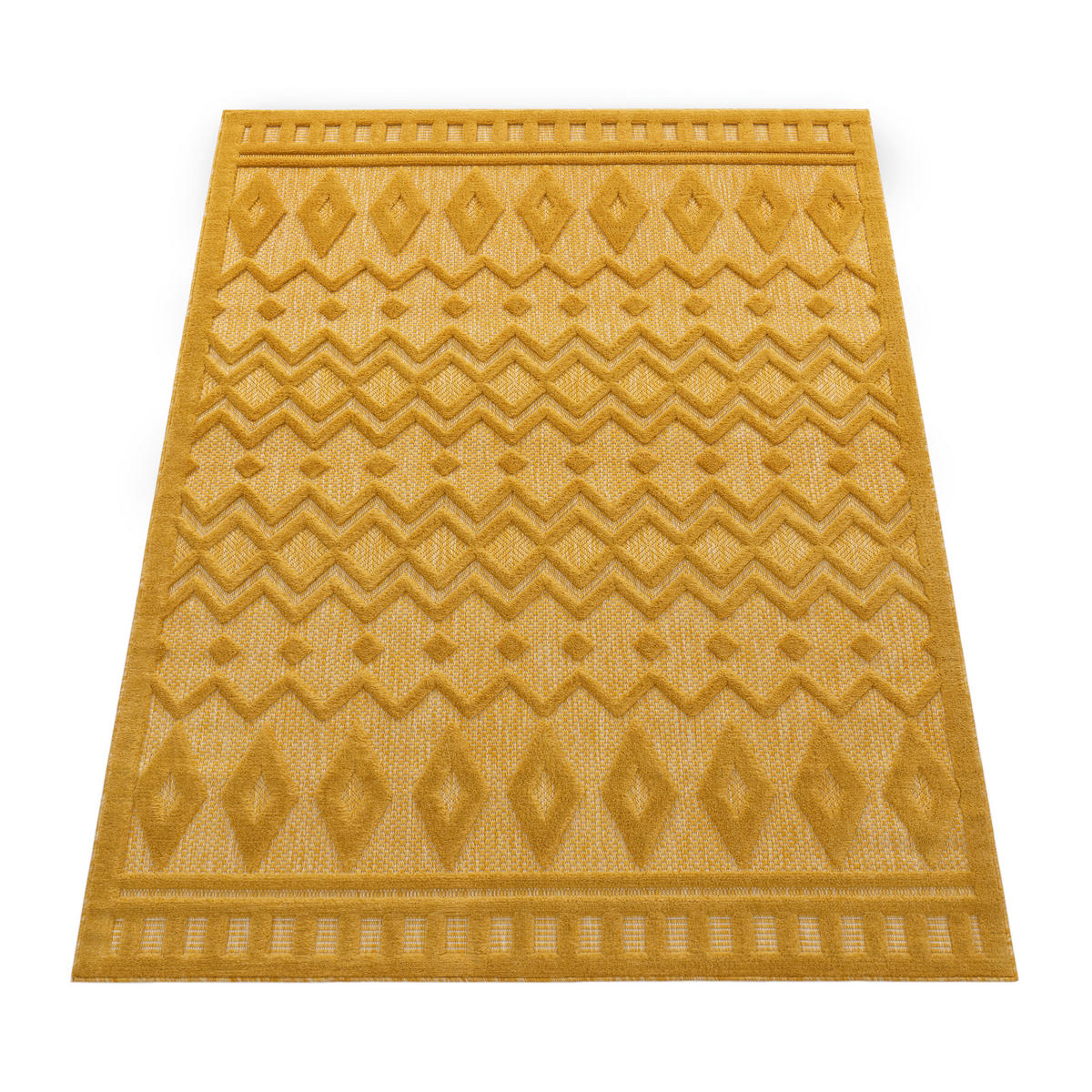 OUTDOORTEPPICH 60/100 cm Livorno 671 - Gelb, Textil (60/100cm) - Paco Home