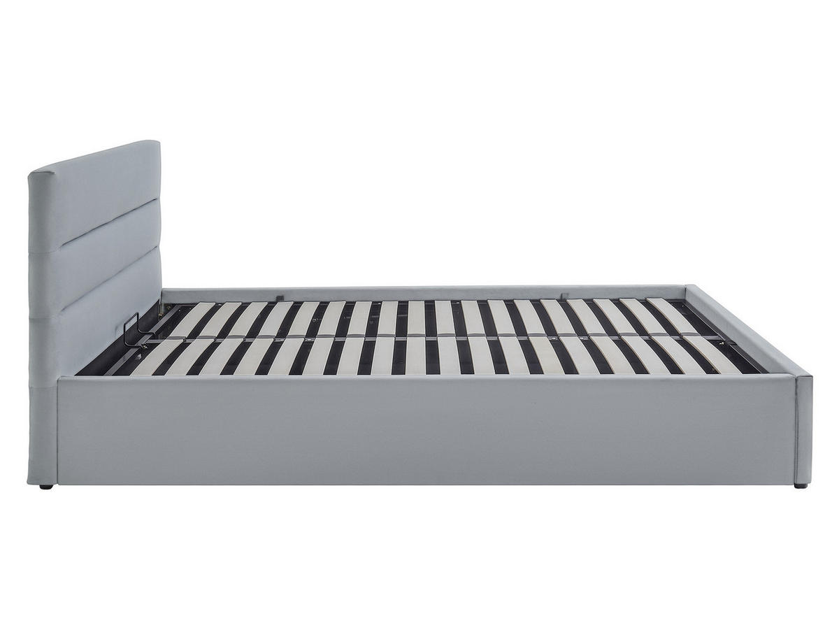 POLSTRBETT Lutko 8040 Single - Schwarz/Naturfarben, Holzwerkstoff/Kunststoff (120/200cm) - MIRJAN24