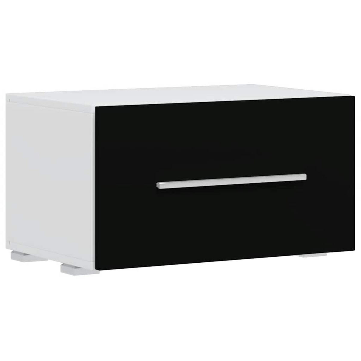 WOHNWAND 5-teilig mit Led-Beleuchtung 240 cm aus Holzwerkstoff in Schwarz, Weiß - Schwarz, Holz (240/195/40cm) - vidaXL