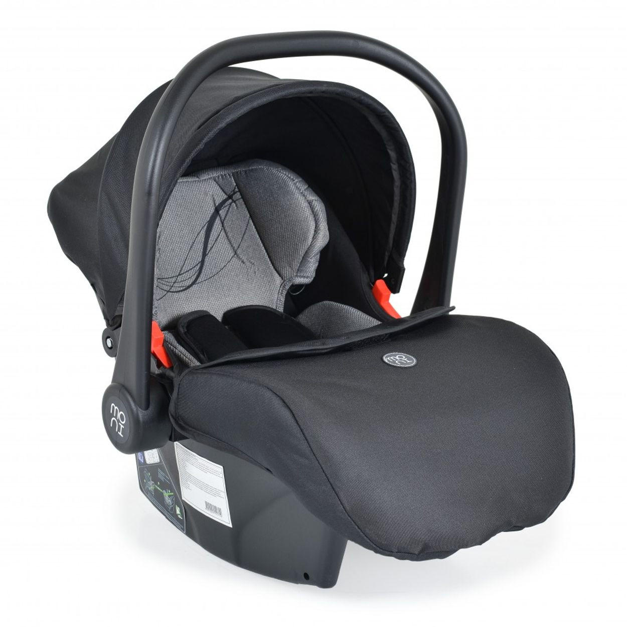 BABYSCHALE Set grau mit Isofixbasis Royal, i-Size (40 - 87cm) Gruppe 0+ - Grau, Kunststoff (33/73/42cm) - Moni