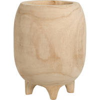 BLUMENTOPF Holz 20 cm - Beige, Holz (20/26cm)