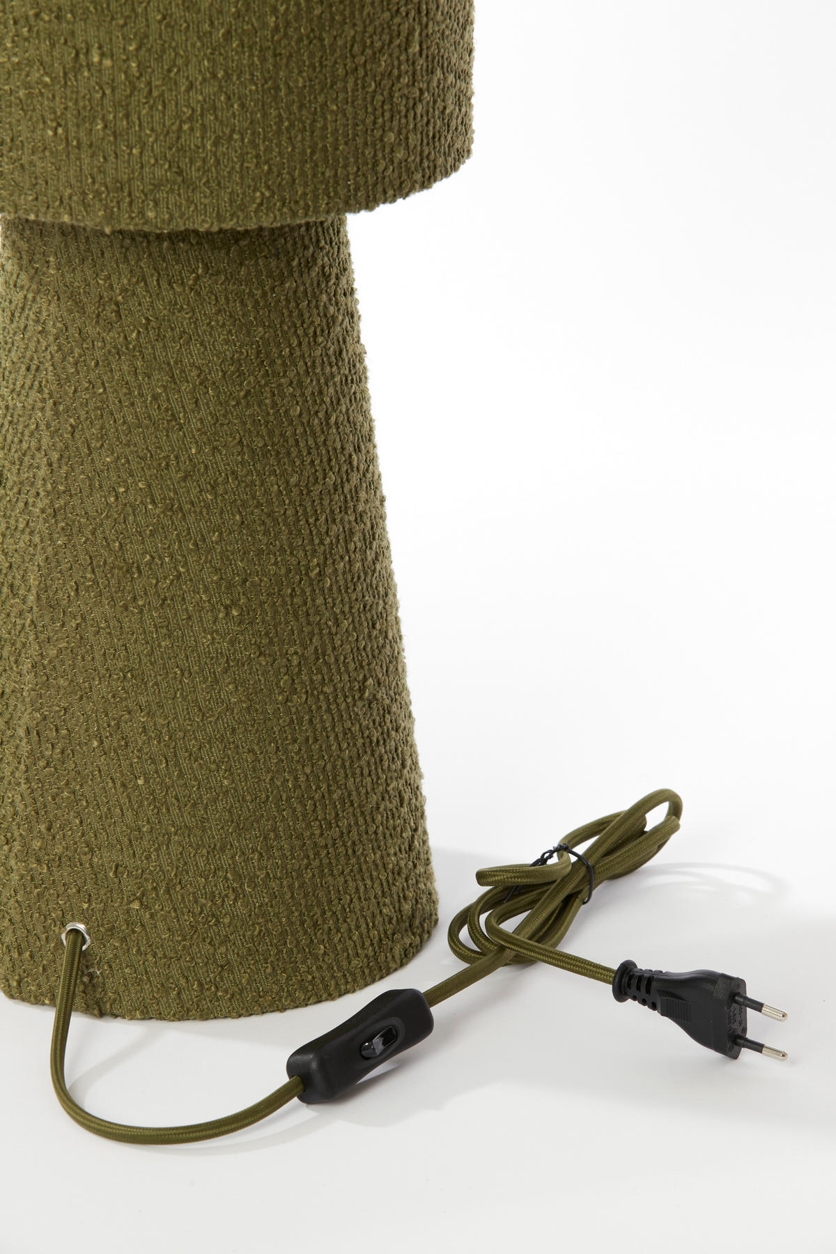 TISCHLAMPE Mikkel Grün Ø20/58 cm - Grün, Textil (20/20/57.5cm) - Light & Living