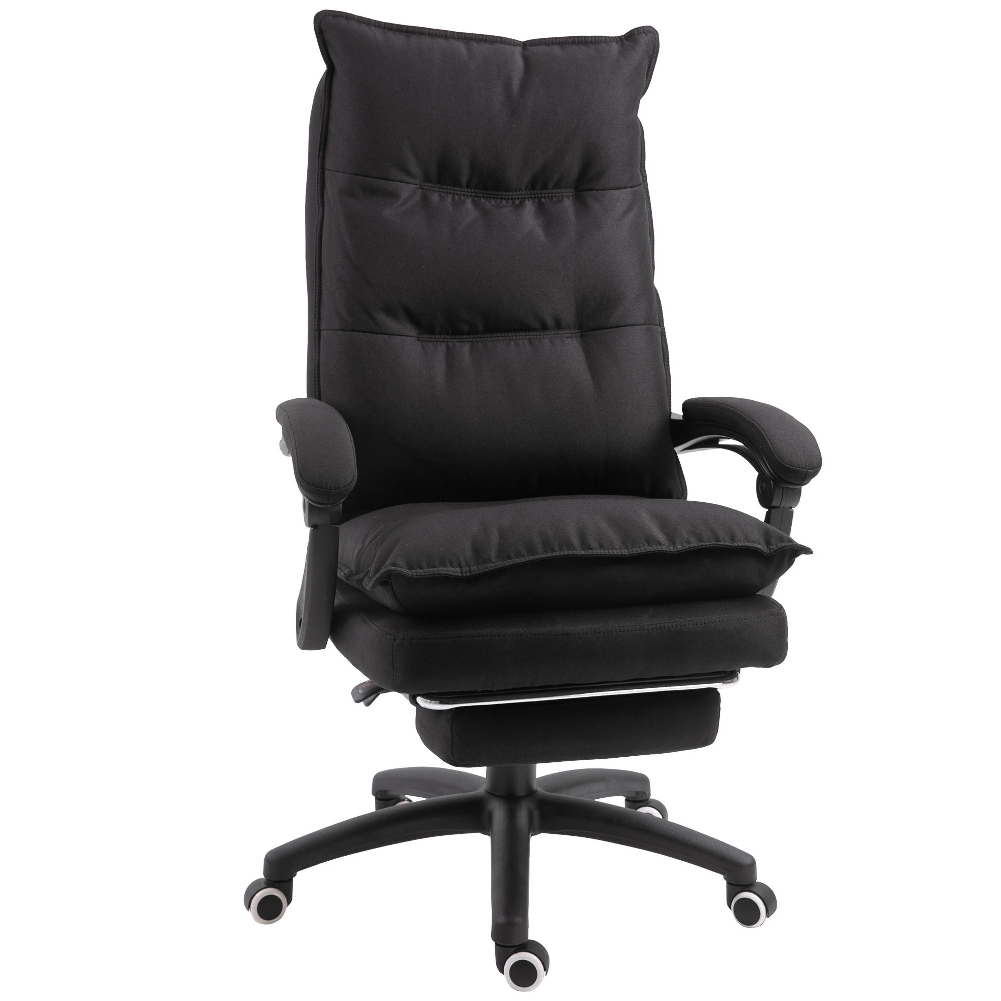 BÜROSTUHL, massage, Chefsessel, Schwarz - Schwarz, Kunststoff (62/120/70cm) - Vinsetto