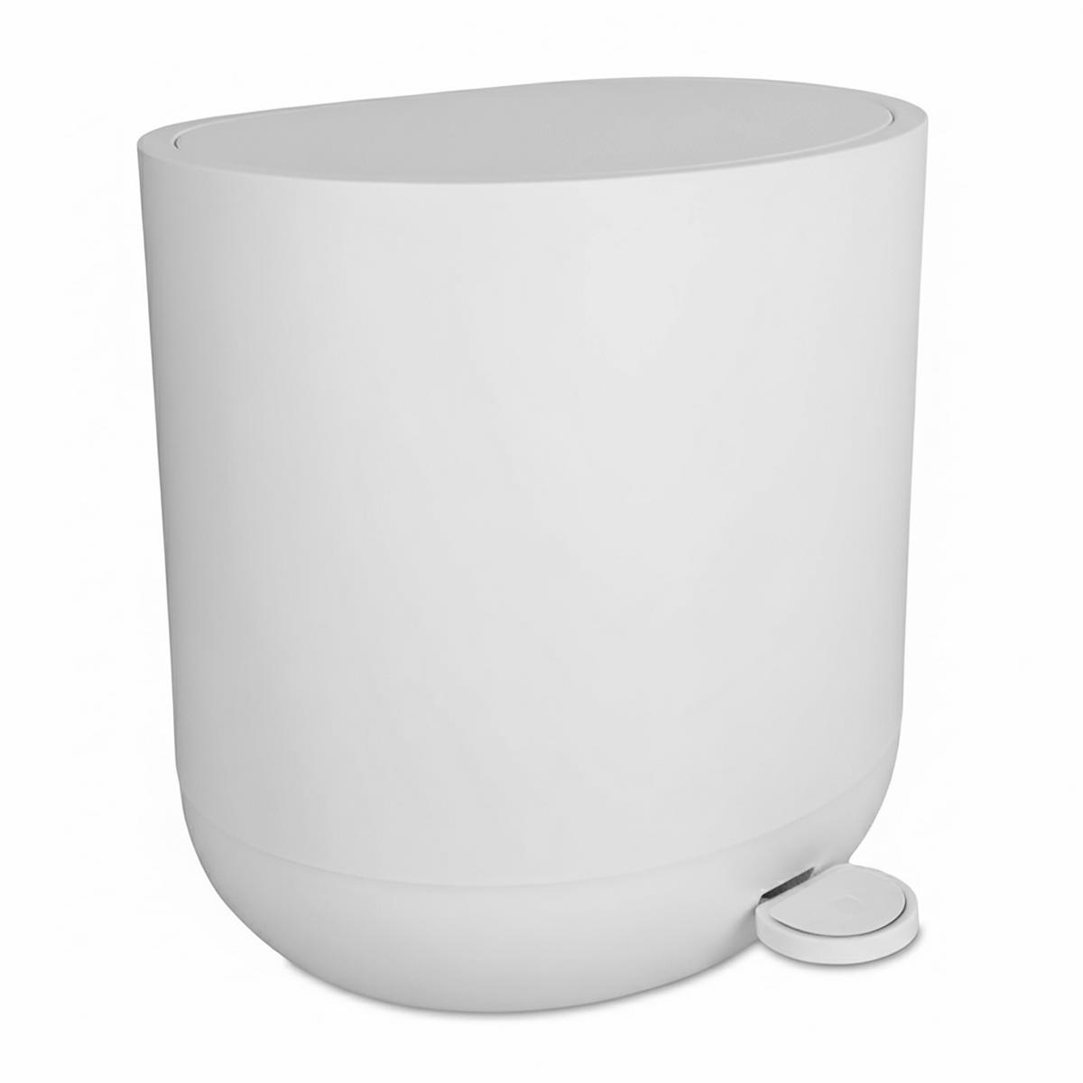 MÜLLEIMER - Weiß, Kunststoff (26/26/23cm) - Relaxdays