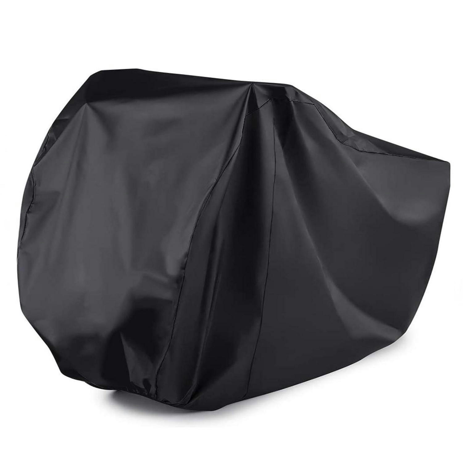 FAHRRADABDECKUNG für 3 Fahrräder 200 x 105 x 110 cm Schwarz - Schwarz, Textil (105/110/200cm)