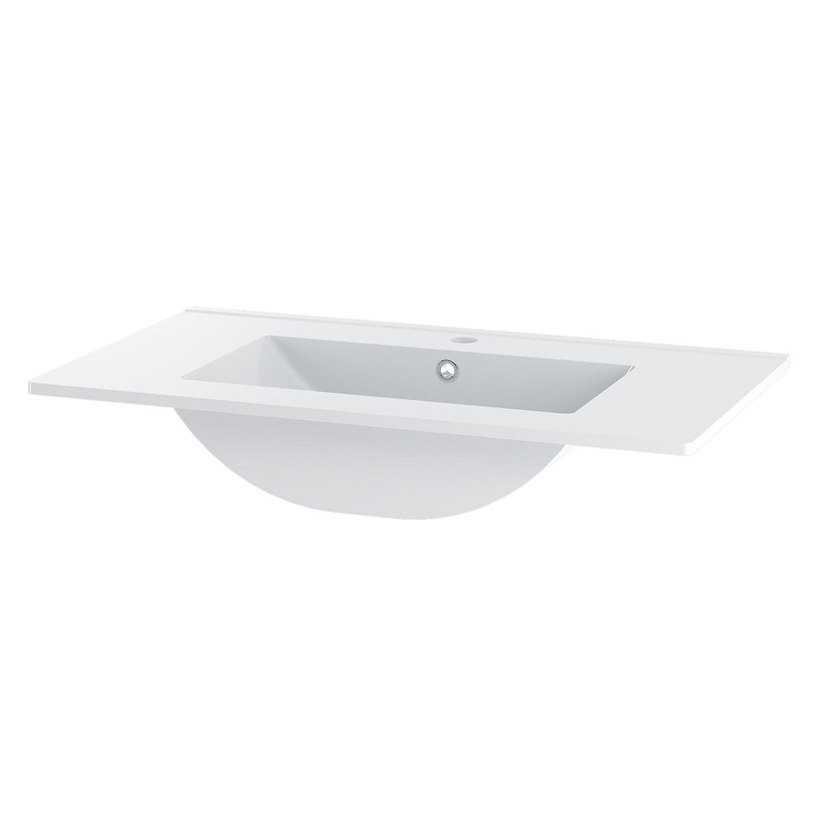 UMYVADLO 80cm Siena Dřevo a černá - černá, kompozitní dřevo (80/50/45.8cm) - Petits-meubles