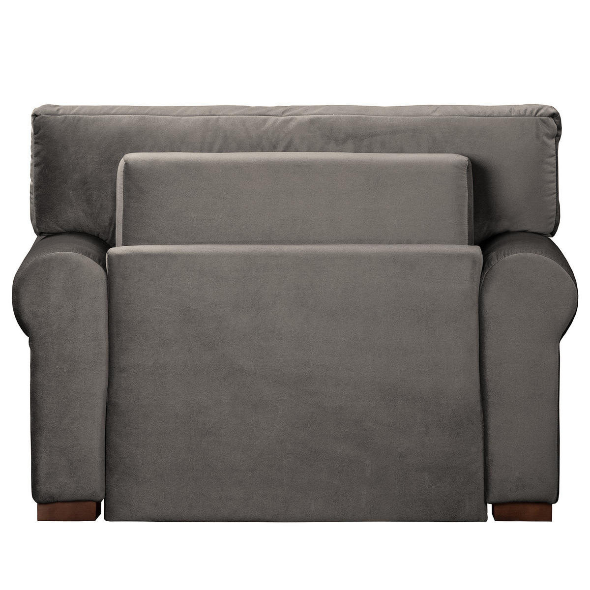 SCHLAFSOFA mit Husse - Buchefarben/Grau, Buchenholz/Textil (125/90/90cm) - home24