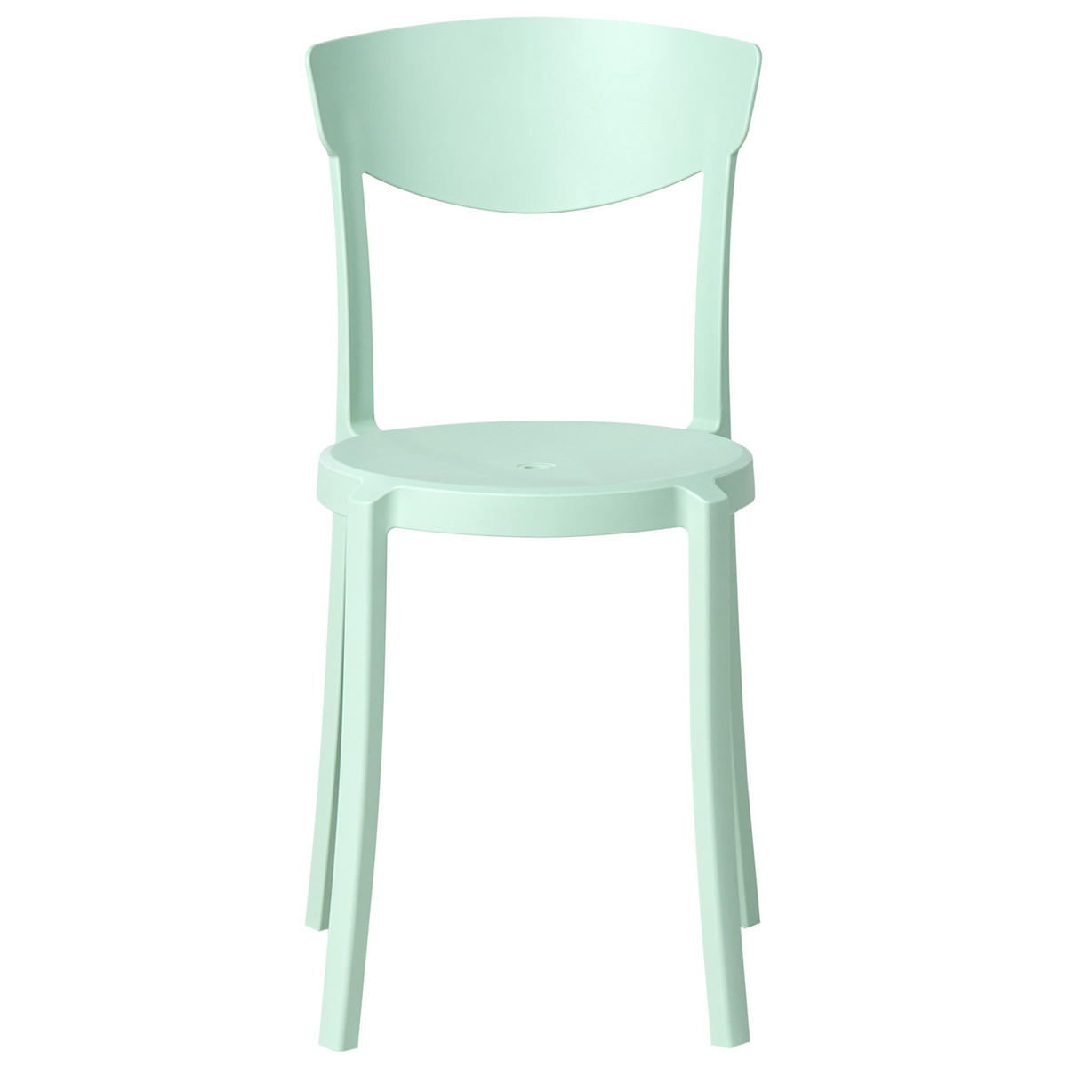 GARTENSTUHL 4er-Set Mintgrün Vieste - Mintgrün, Kunststoff (42/80/38cm) - Beliani