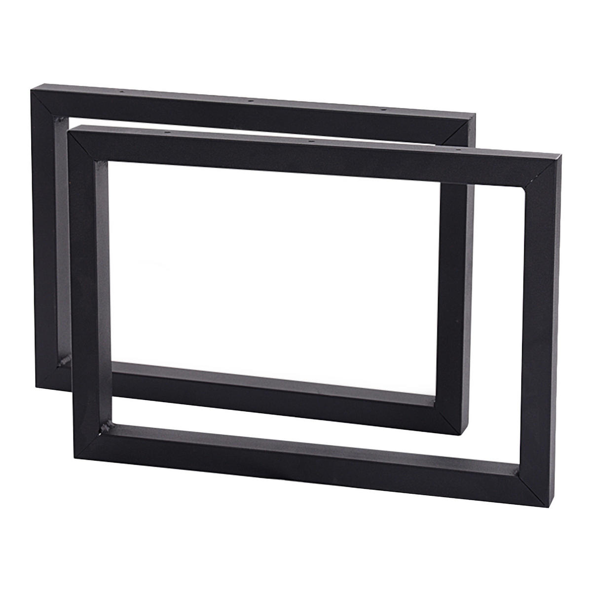 TISCHGESTELL-SET 2 TLG. Lunderskov - Schwarz, Metall (50/35/4cm) - [en.casa]