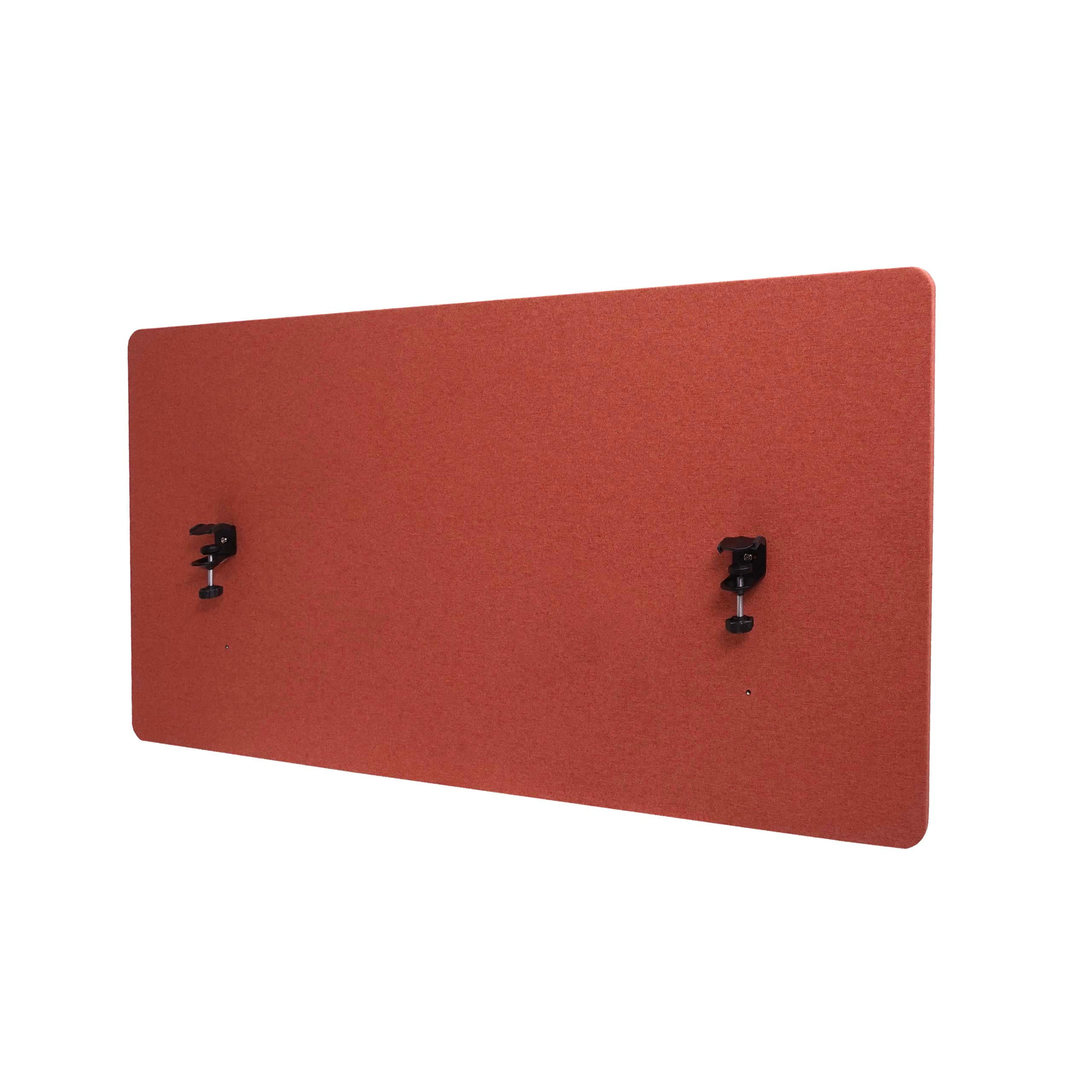 AKUSTIK-TISCHTRENNWAND Rotbraun - Rotbraun, Textil (120/60/2cm) - MCW