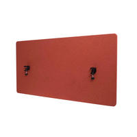AKUSTIK-TISCHTRENNWAND Rotbraun - Rotbraun, Textil (120/60/2cm) - MCW