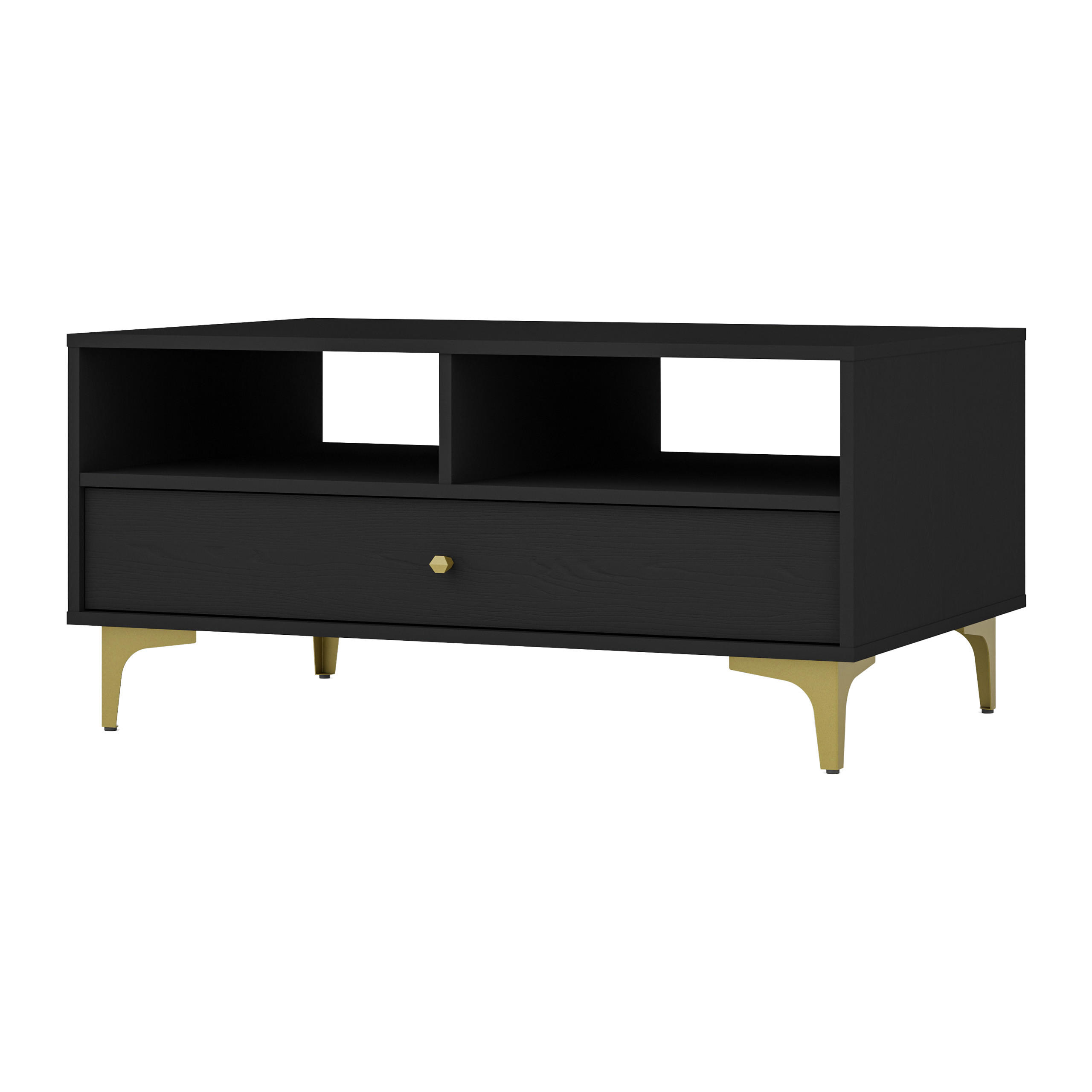 COUCHTISCH TORINO 100,2/48,5/65 cm Graphitfarben - Graphitfarben, Holzwerkstoff (65/100.2/48.5cm) - MASSENO