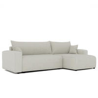 ECKSOFA Luna Max Mit Schlaffunktion - Creme, Holzwerkstoff/Textil (145/278cm) - Fun Möbel