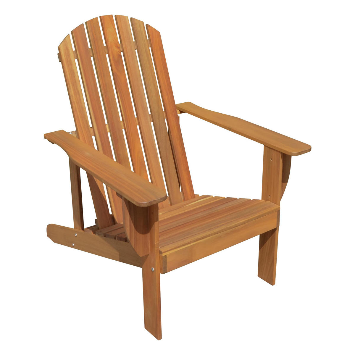 ADIRONDACK-STUHL Markus mit Auflage Eukalyptus Liegestuhl - Naturfarben, Holz (70/93/142cm) - DELUKE