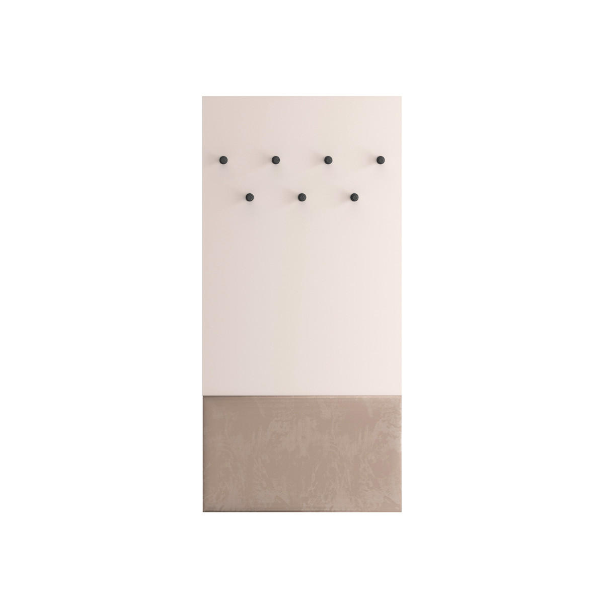 EINGANGSMÖBEL Alos Kaschmir und Holz - Beige, Holzwerkstoff (69/143/7cm) - Petits-meubles