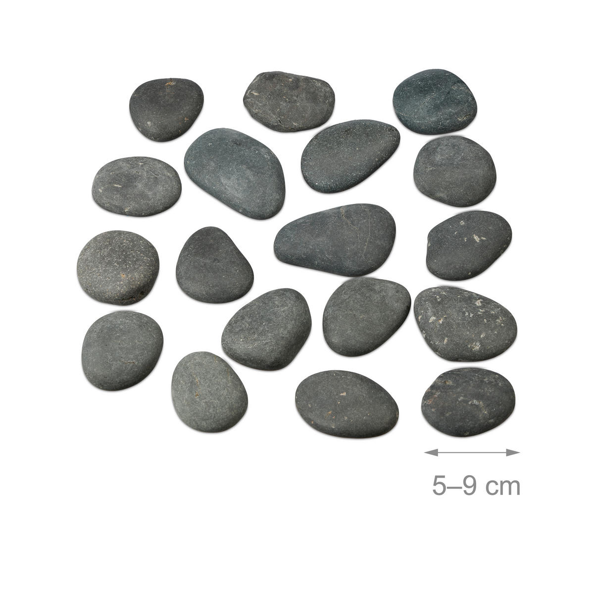 MALSTEINE - Grau, Stein (9/2/5cm) - Relaxdays