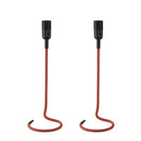 TISCHLEUCHTE CABLE Rot 2er Set - Rot, Metall (16/16/46.5cm)