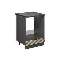 SKŘÍŇKA NA VESTAVĚNOU TROUBU Fame-Line Dubový panel - antracitová/barva dubu, kompozitní dřevo (60/82/60cm) - Vicco