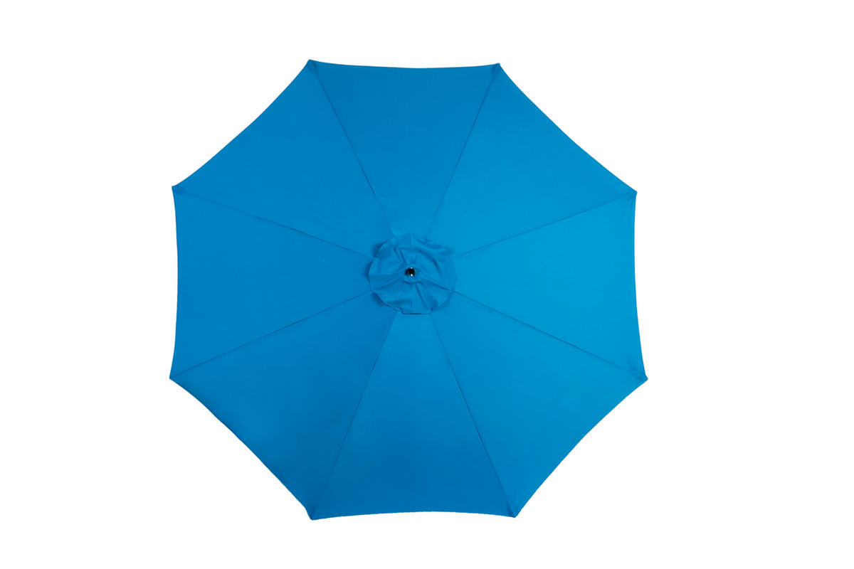 SONNENSCHIRM Rechteckiger Doppelseitig Blau 4,5 m - Blau, Metall (294/294cm) - ComfortXL